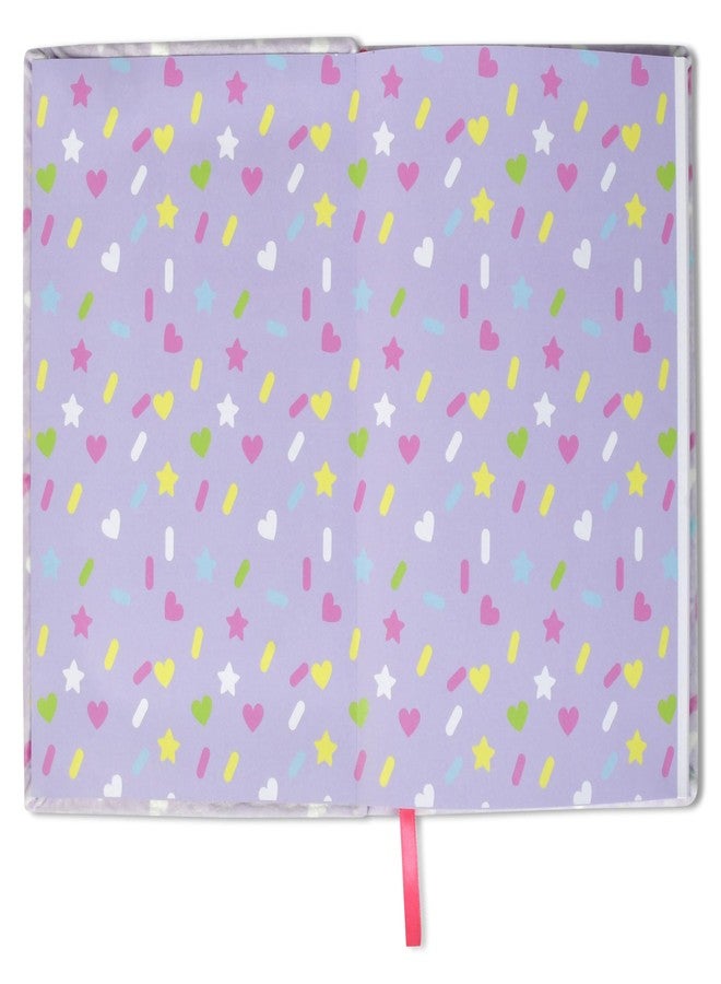 iscream Plush Fleece Book-Bound Lined-Page 8.75" Journal - Donut Shop with Mini Stuffed Toys - Image 2